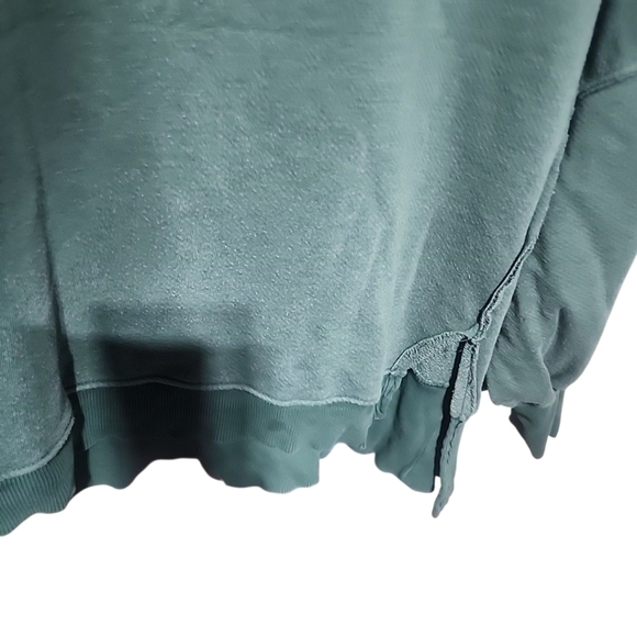 We The Free Camden Oversize Sweatshirt. Size Xlarge. Hunter Green - Picture 2 of 5